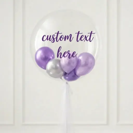 [34430] Customised Sticker on Bubble Balloon