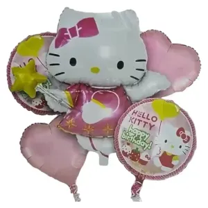 [100000013445/T-013] Hello Kitty Foil Balloon Bouquet 5 pcs 
