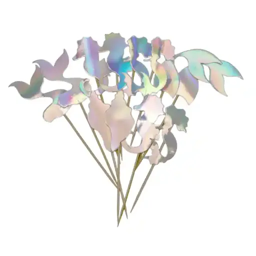 [M83-714-23.4] Mermaid Cake Topper Set 12 pcs