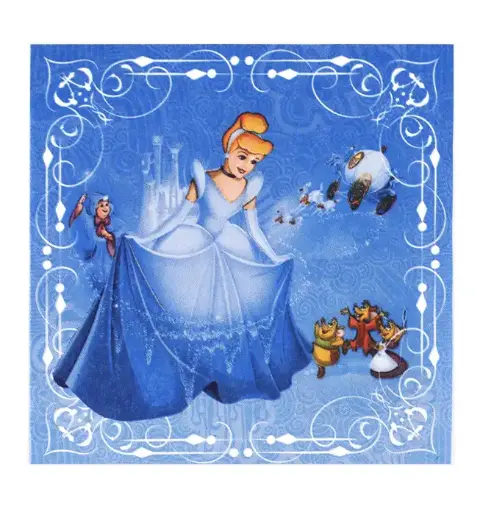 [56001] Cinderella Princess Party Paper Napkins – 20 Pcs