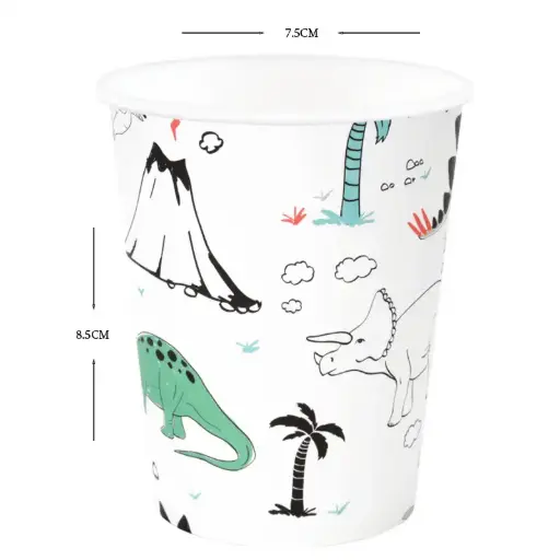 [56109] Dinosaur Party Paper Cups - 8 pcs