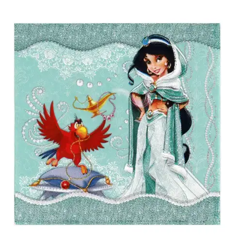 [56144] Princess Jasmine Theme Party Paper Napkins – 20 Pcs