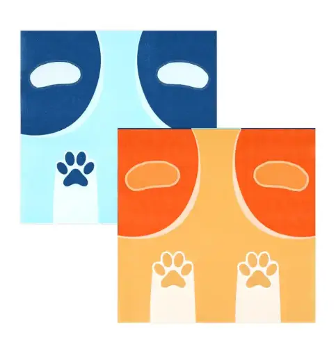 [56203] Bluey Theme Party Paper Napkins – 20 Pcs