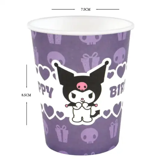 [56333] Kuromi Party Paper Cups - 10 pcs