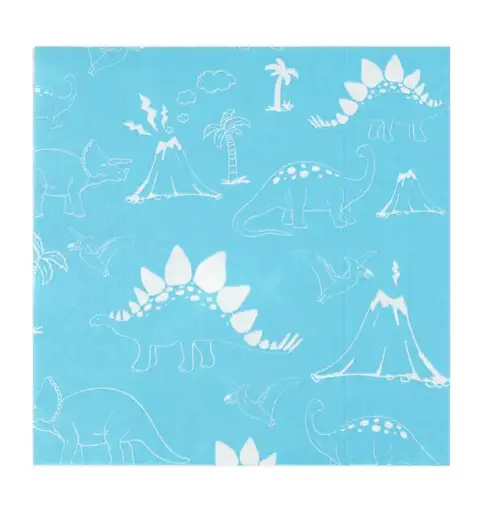 [56107] Dinosaur Print Party Paper Napkins – 20 Pcs