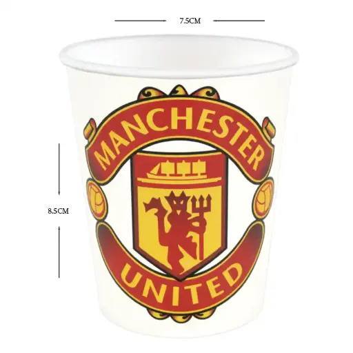 [56321] Manchester United Party Paper Cups - 8 pcs