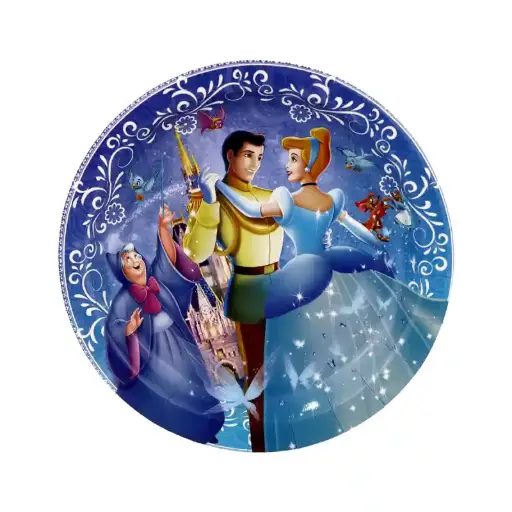 [55999] CINDERELLA PAPER PLATES - 7in, 10pcs