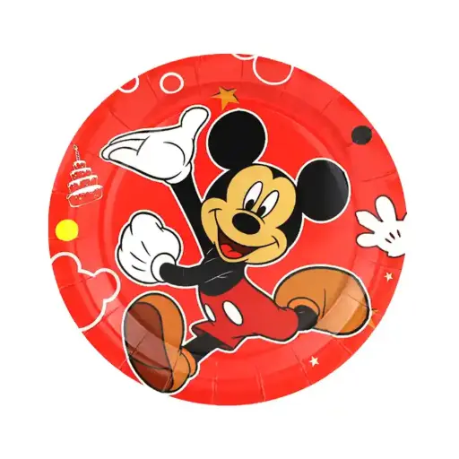 [56037] Mickey Mouse Party Plates – 7 Inch, 10 Pcs
