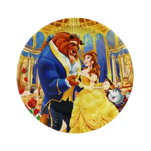 [56164] Beauty and the Beast Party Plates – 7 Inch, 10