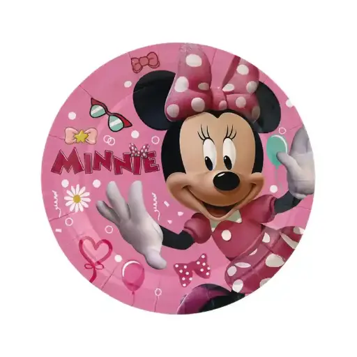 [56175] Minnie Mouse Party Plates – 7 Inch, 10 pcs