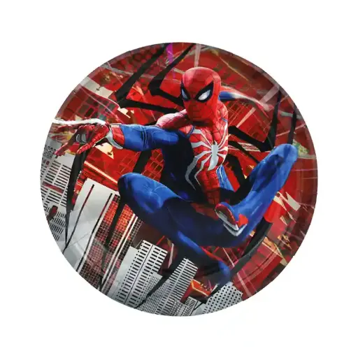 [56225] Spiderman Party Plates – 7 Inch, 10 Pcs