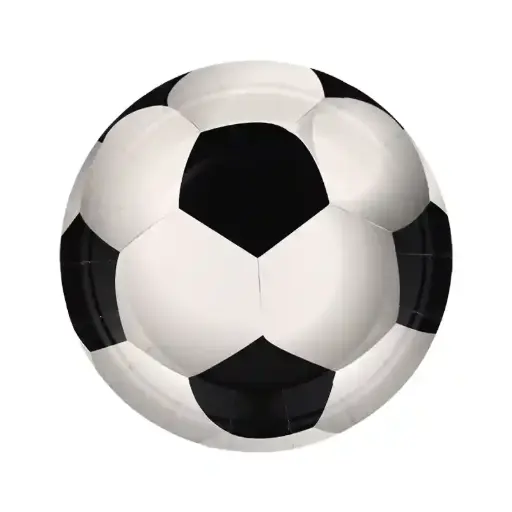 [56269] Soccer Party Plates – 7 Inch, 10 Pcs
