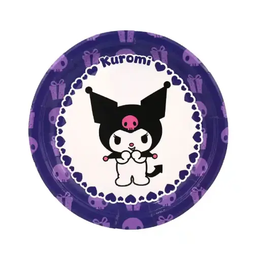 [56327] Kuromi Party Plates – 7 Inch, 10 Pcs 