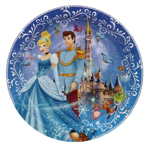 [55997] Cinderella Paper Plates 9 Inch – 10 Pcs