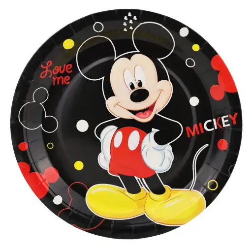 [56035] Mickey Mouse Paper Plates 9 Inch – 10 Pcs