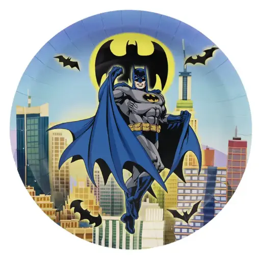 [56051] Batman Paper Plates 9 Inch – 10 Pcs