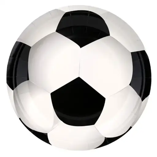 [56266] Soccer Paper Plates 9 Inch – 10 Pcs