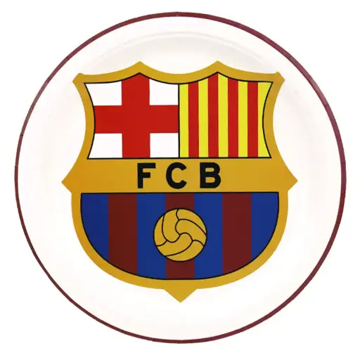 [56307] FC Barcelona Paper Plates 9 Inch – 8 Pcs