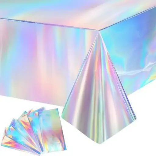 [55993] Mermaid Iridescent Table Cover 137 x 274cm