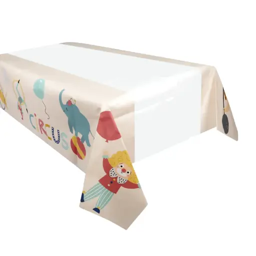 [56245] Circus Theme Table Cover 108×180cm