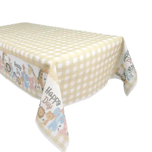 [56366] Safari Animals Table Cover 108×180cm
