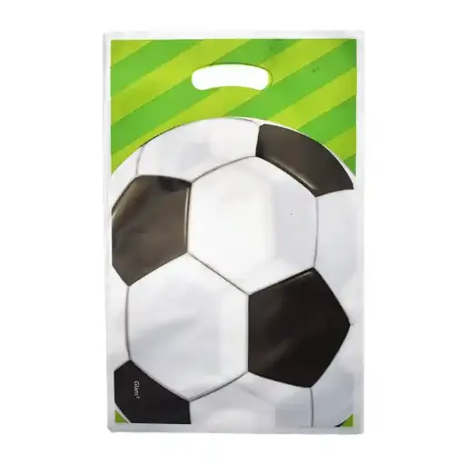 [56695] Soccer Ball Goodie Bag Plastic Favor Bag 25x16cm