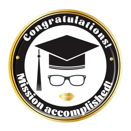[56706] Graduation Round Paper Plates 7 inch 8 pcs