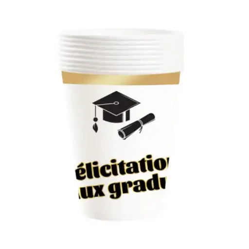 [56712] Graduation Paper Cups 8 pcs