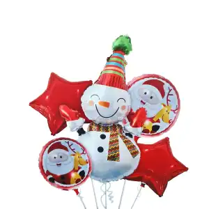 [100000142654/T-174] Xmas Balloon Bouquet – 5 pcs