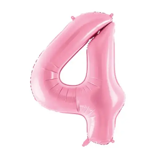[47364] Baby Pink Foil Number Balloon 4 – 40 Inch