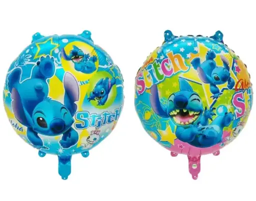 [00057050] Stitch Aloha Round Foil Balloon - 18in