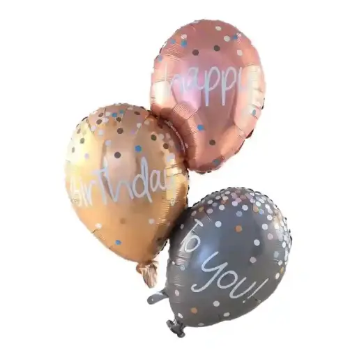 [00057226/P-217] Happy Birthday Balloon,3pcs