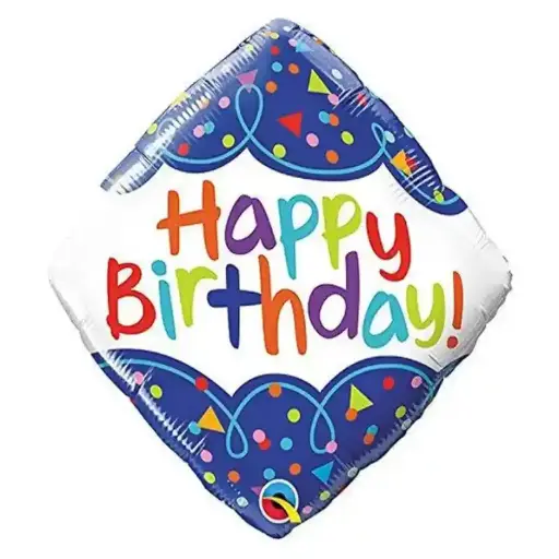 [00057035/P-277] Colorful Happy Birthday Celebration Foil Balloon