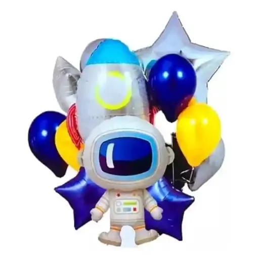[T-186] Astronaut Balloon Birthday Party Decoration,12pcs 