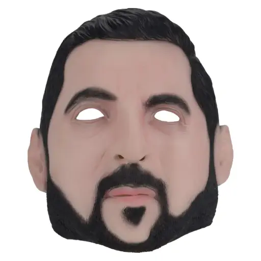 [00057419] Realistic Man Face Mask – Creepy Halloween Costume Accessory