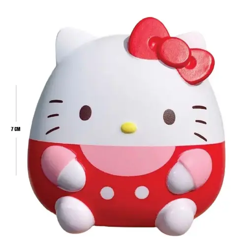 [00057435] Red Dress Kitty Squeeze Toy