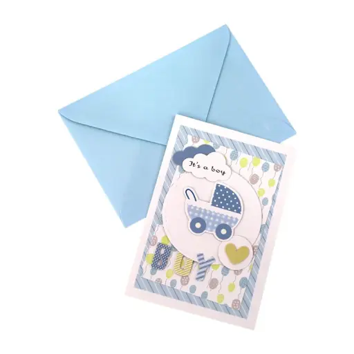 [00057509] It's a Boy Card Blue 