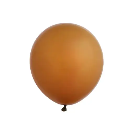 Brown Latex Balloon 11in - Inflated with Helium