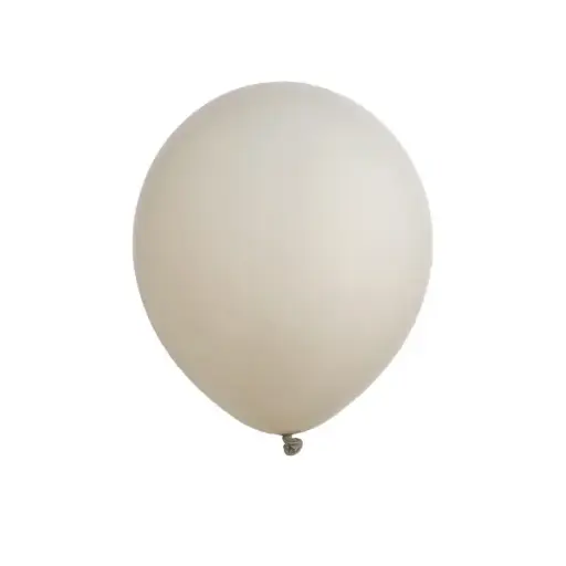 Sand-White Latex Balloon 11in  – Helium Inflated