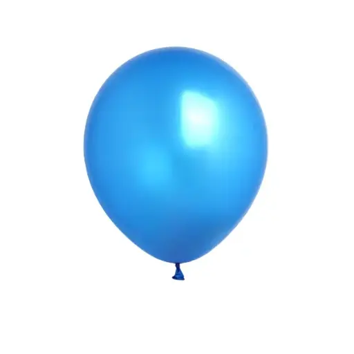Blue Metallic Latex Balloons 11in – Helium Inflated