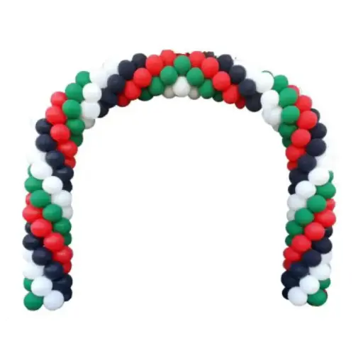 UAE National Day Curvy Balloon Arch