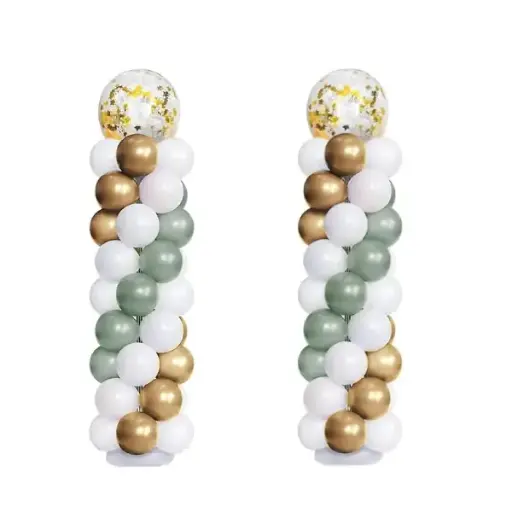 Balloon Pillars with Transparent Balloon Topper 2 pcs