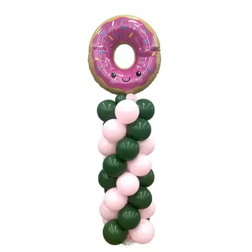 Donut Balloon pillar – Pink & Green Party Decoration Stand