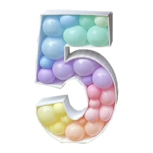 Balloon-Filled Hollow Number for Kids’ Birthday