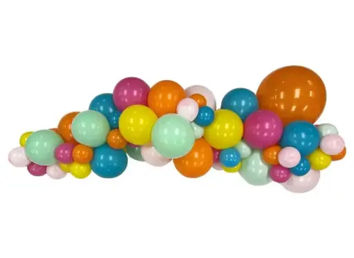Fiesta Rainbow Organic Balloon Garland - 1 m