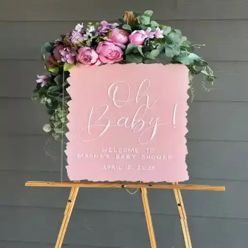 Customised Hand-Painted Glass Sign