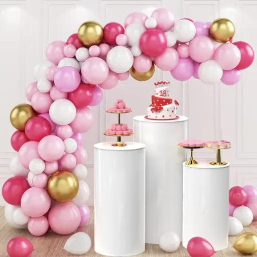 Cylindrical Cake Table 3 pcs