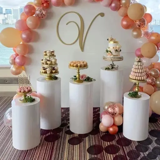 Cylindrical Cake Table 5 pcs