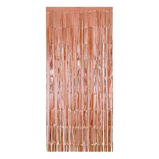 Foil Fringe Curtain – Rose Gold 