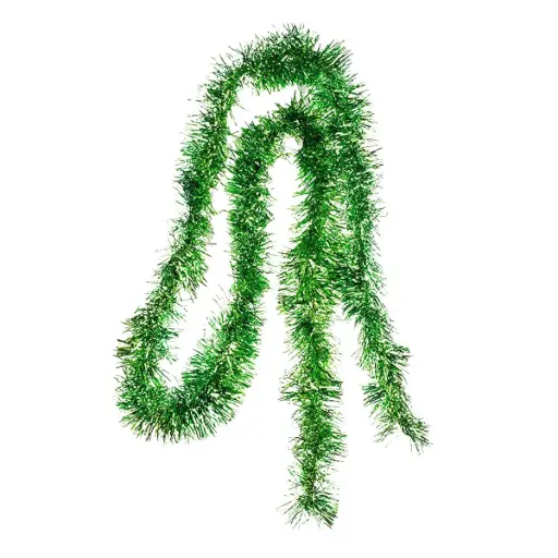 Green Foil Garland - Thin